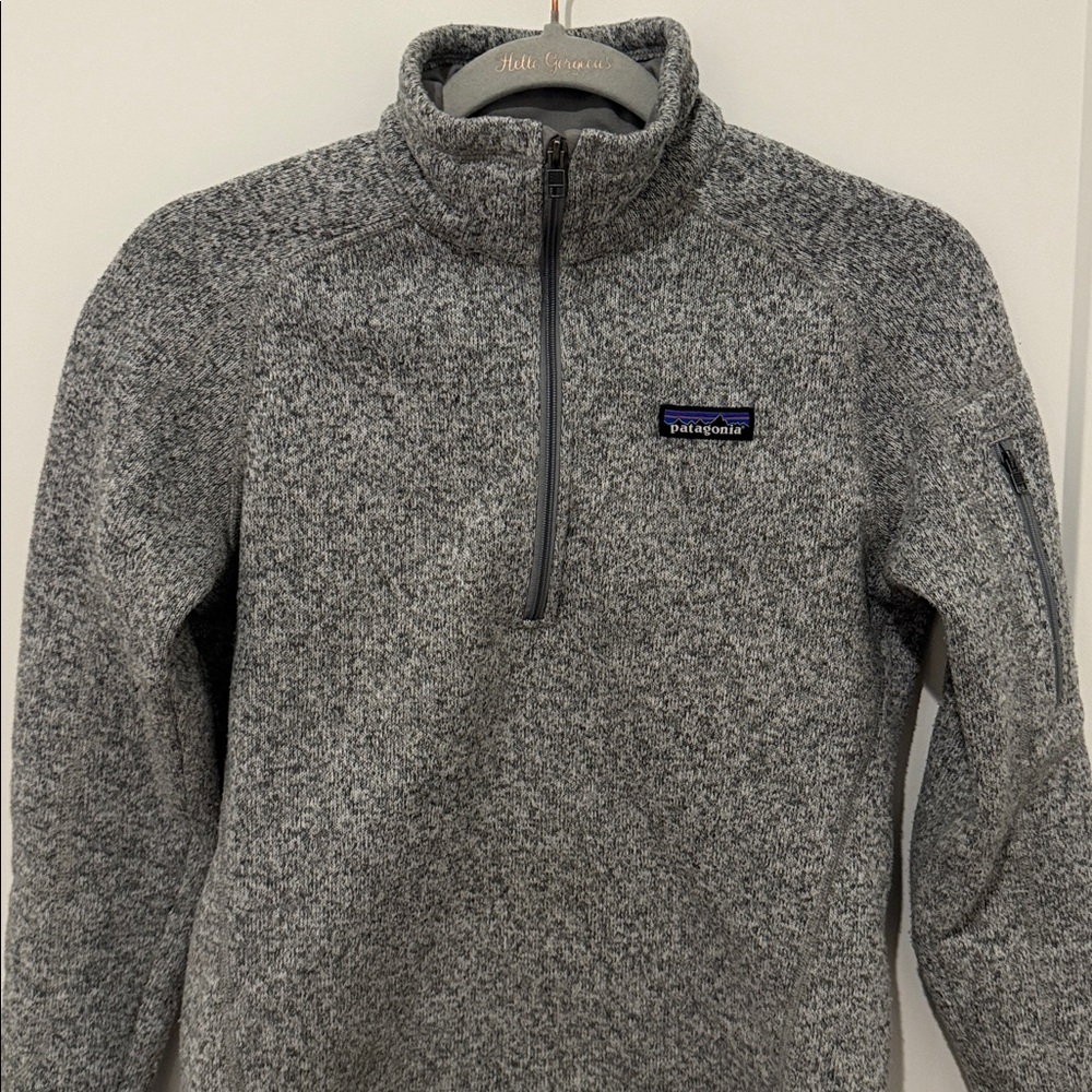 Patagonia Gray Women’s Fleece Half Zip Size S EUC